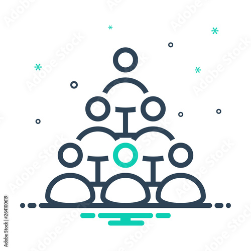 Mix line icon for MLM