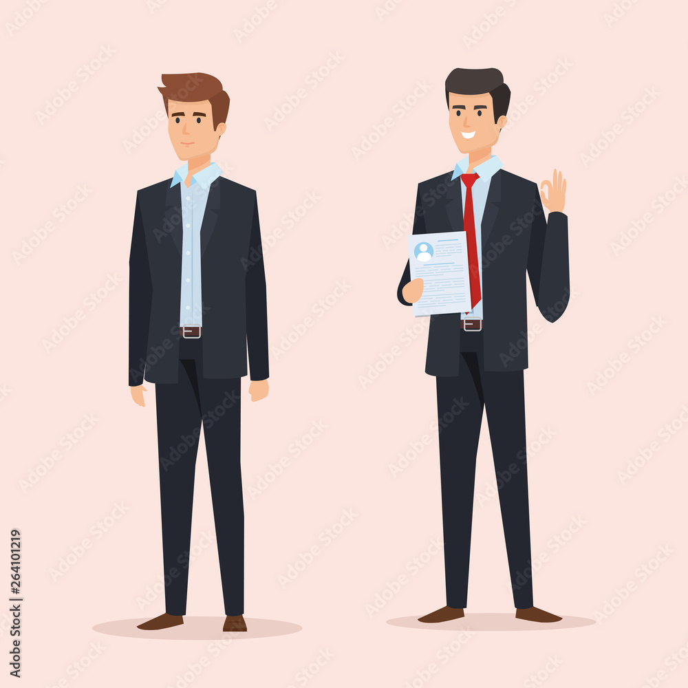 professional elegant businessmen execuitve with documents professional elegant businessmen execuitve with documents