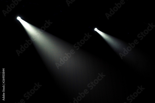 Foto Blue light on dark stage