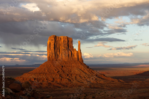 sunset in monument valley