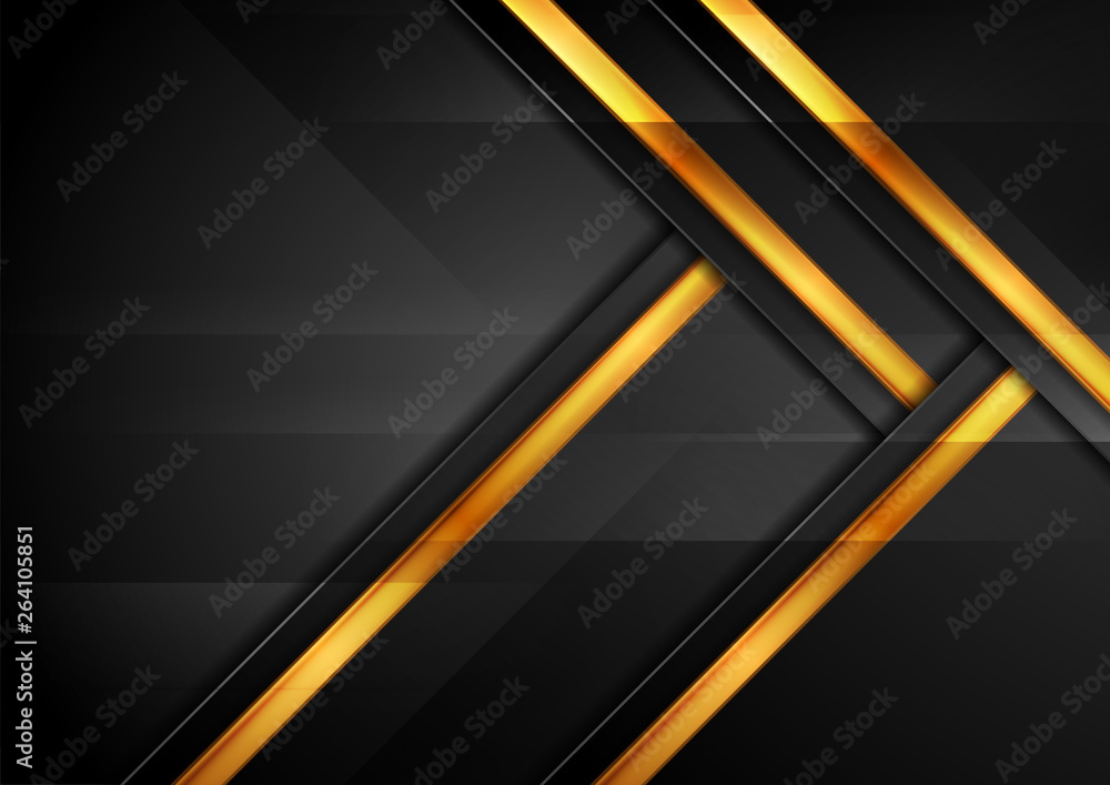 Black and golden abstract hi-tech background Black and golden abstract hi-tech background