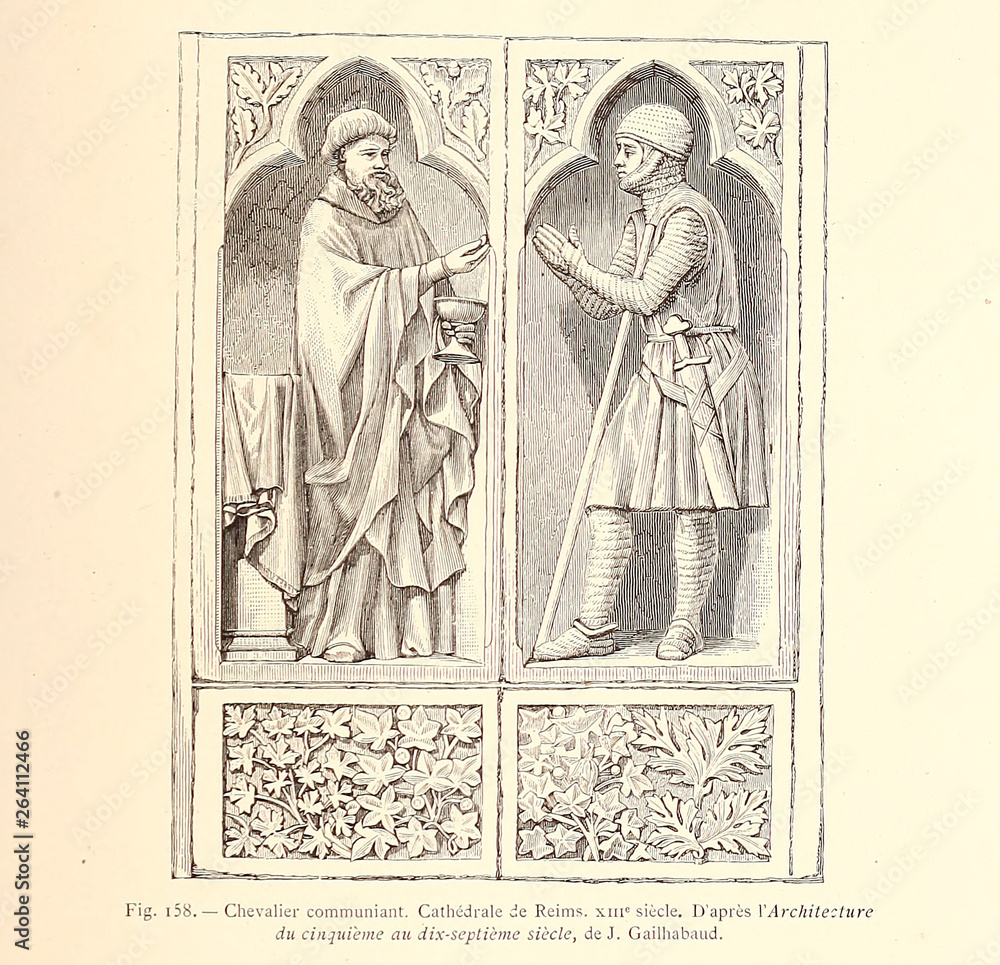Fototapeta premium Christian illustration. Old image