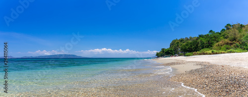 Aninuan beach, Puerto Galera, Oriental Mindoro in the Philippines, panoramic wide view.