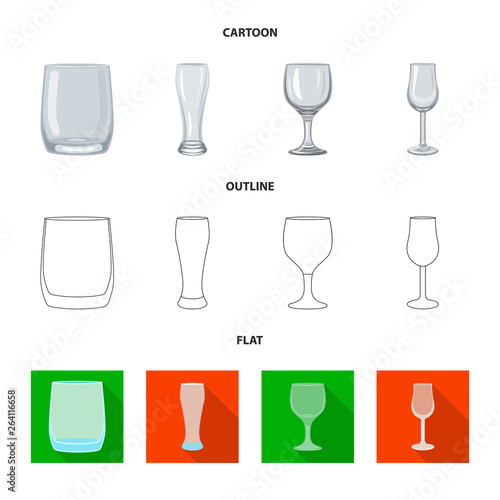 Isolated object of form and celebration sign. Collection of form and volume stock vector illustration.