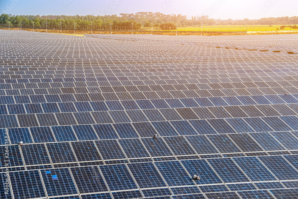 Solar panel generating electricity clean energy Solar panel generating electricity clean energy