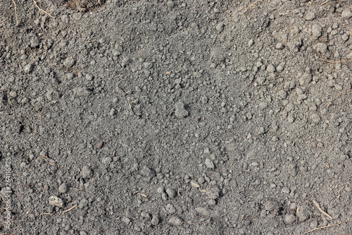 Background of dry gray soil