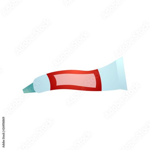 Toothpaste tube from mint or gum air, tooth care