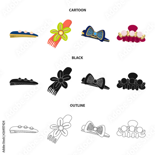 Vector design of beauty and fashion symbol. Collection of beauty and female stock vector illustration.