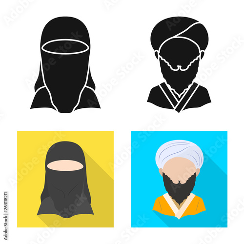 Vector design of imitator and resident symbol. Collection of imitator and culture stock vector illustration.