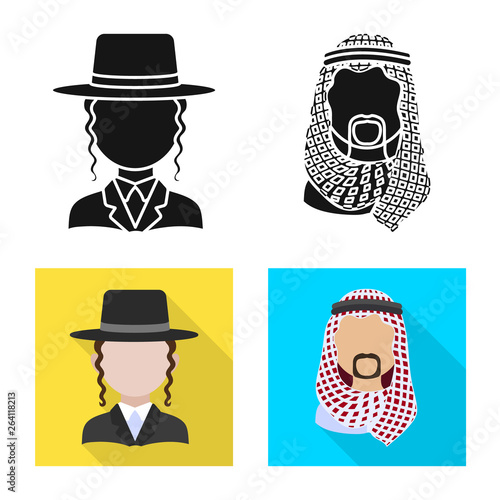 Vector design of imitator and resident sign. Collection of imitator and culture vector icon for stock.