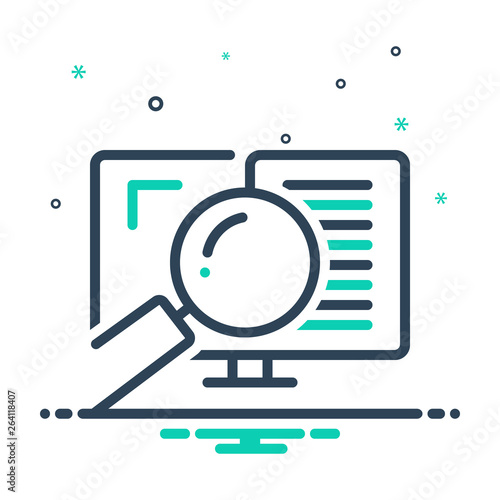 Mix line icon for Auditing  