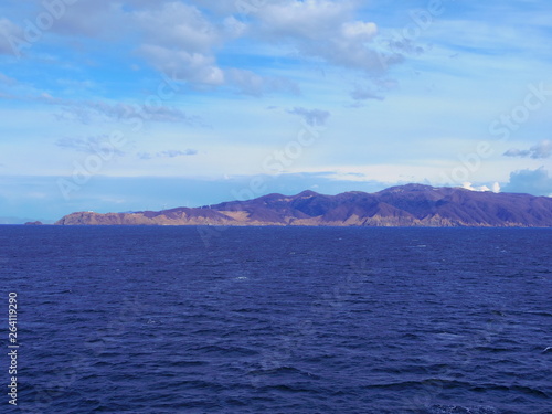 海上より望む津軽半島