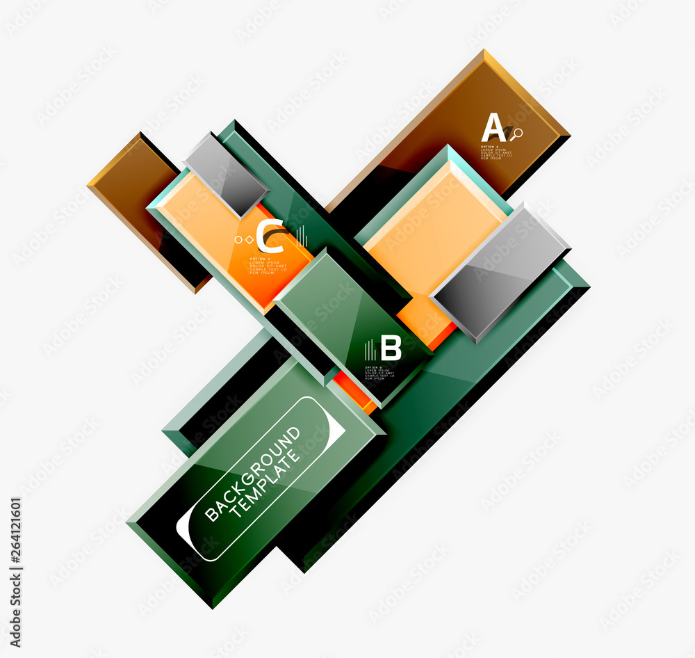 Abstract square composition for background, banner or logo Abstract square composition for background, banner or logo