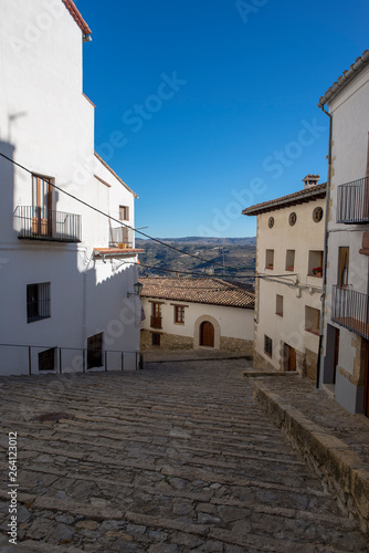 The streets of the medieval village of Morella © vicenfoto