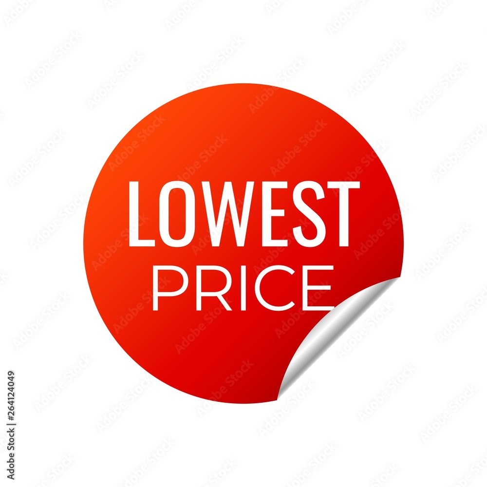 Red Vector Banner Sticker on white background. Red Vector Banner Sticker on white background.