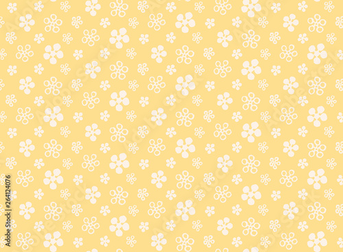 Japanese traditional flower pattern vector background 