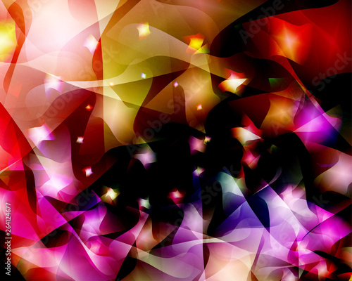 Vector design of free shape with black background