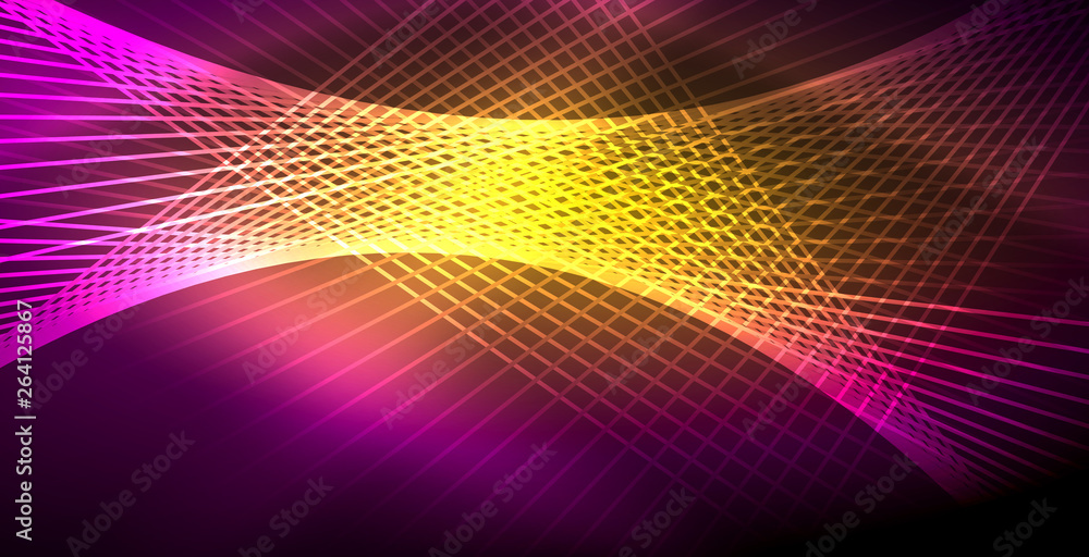 Neon glowing lines, magic energy space light concept, abstract background wallpaper design Neon glowing lines, magic energy space light concept, abstract background wallpaper design
