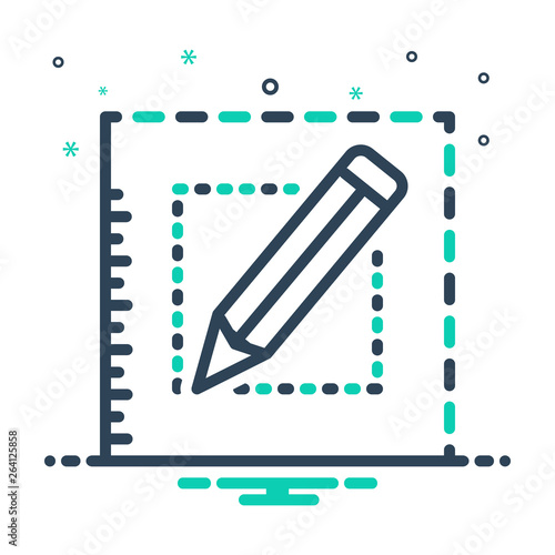 Mix line icon for bespoke order  