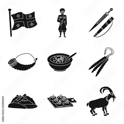 Vector illustration of heritage and originality sign. Collection of heritage and traditions stock vector illustration.