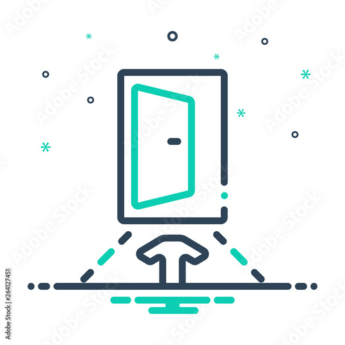 Mix line icon for input penetration 