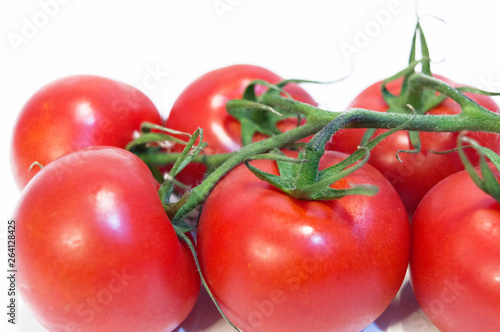 Wallpaper Mural Close-up Cherry Tomatoes on white isolated background Torontodigital.ca