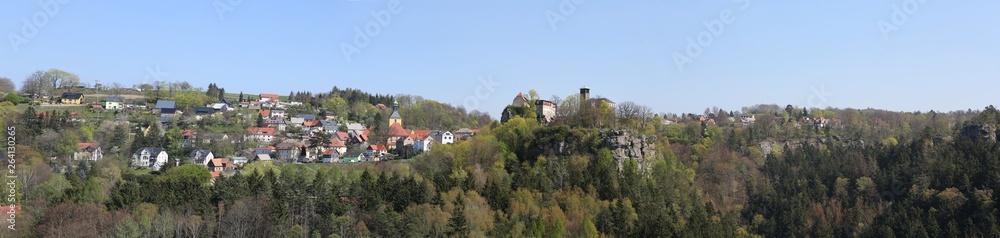 Panorama von Hohnstein in der Sächsischen Schweiz