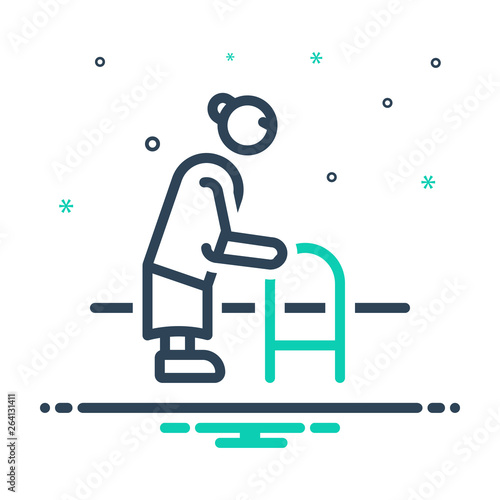 Mix line icon for old gaffer 