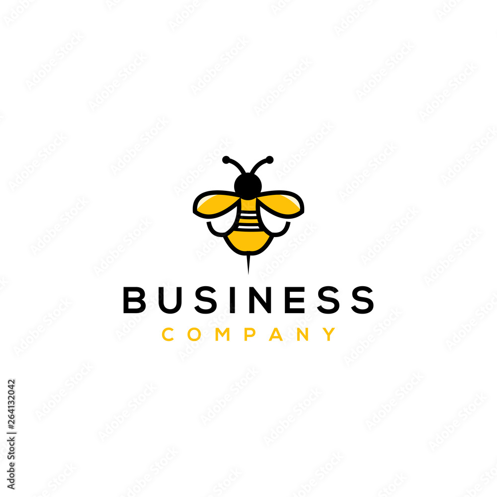 Honeybee logo Vector