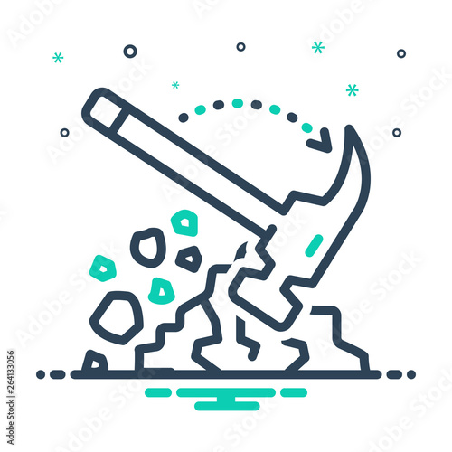 Mix line icon for Smite knocker 