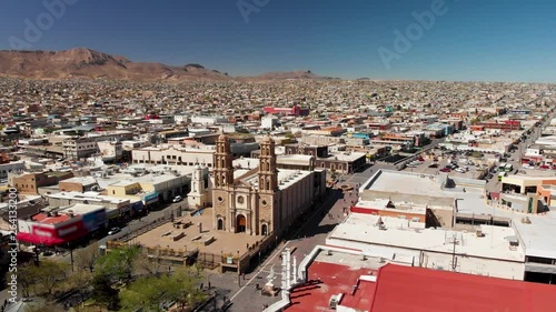 Ciudad Juarez Cathedral Aerial Shot