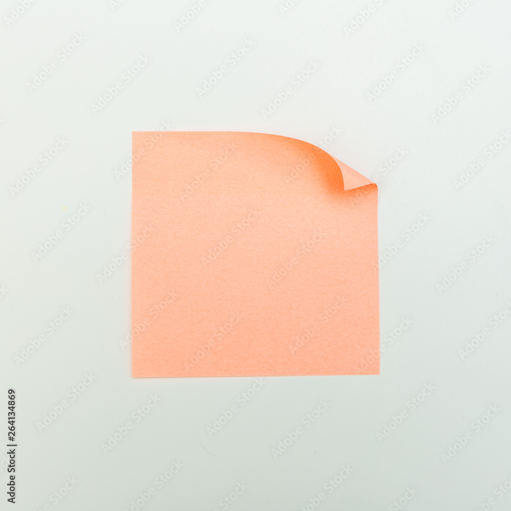 colour paper stick note on a white background colour paper stick note on a white background