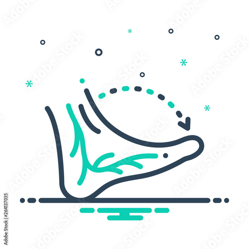 Mix line icon for veins 