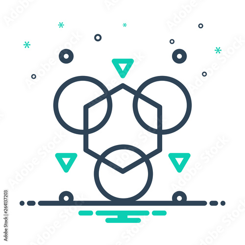 Mix line icon for abnormal 