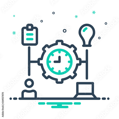 Mix line icon for manage 