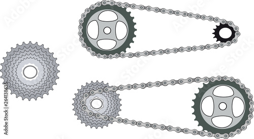 ingranaggio per catena di bicicletta
