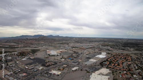 El Paso Texas Ciudad Juarez Mexico USA Border Aerial Perspective photo