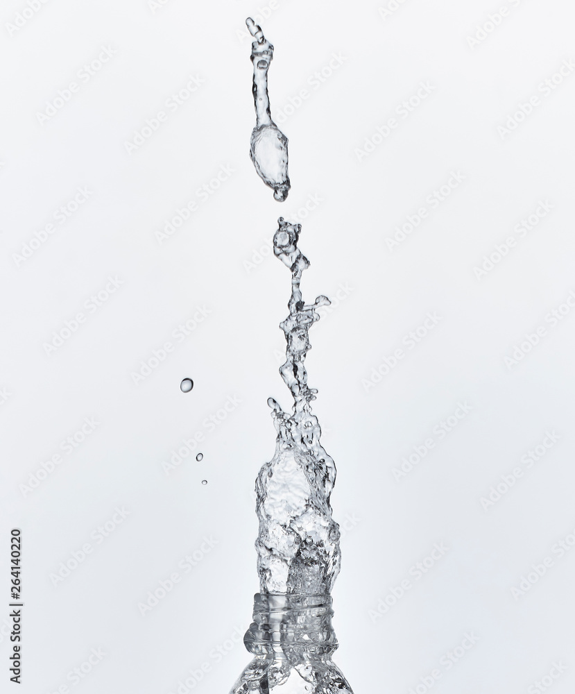 splash water coming out of the bottle splash water coming out of the bottle