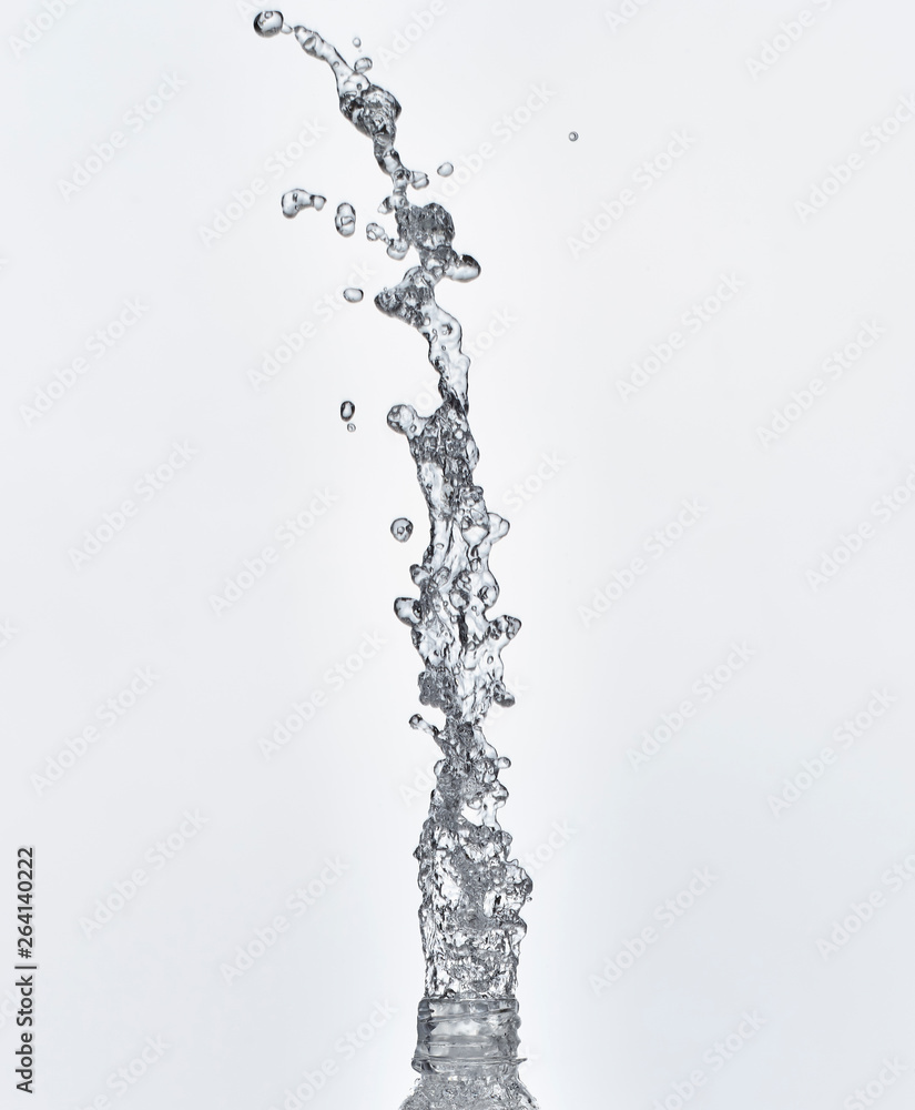 splash water coming out of the bottle splash water coming out of the bottle