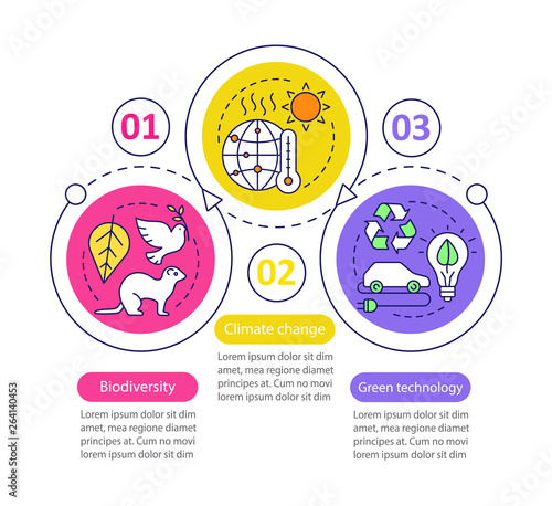 Ecology vector infographic template