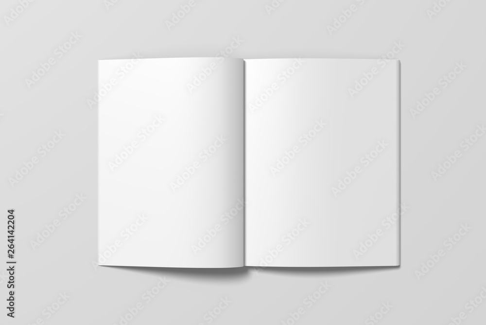 Fototapeta premium Blank open book or magazine