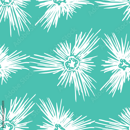seamless abstract needle pattern hand drawn