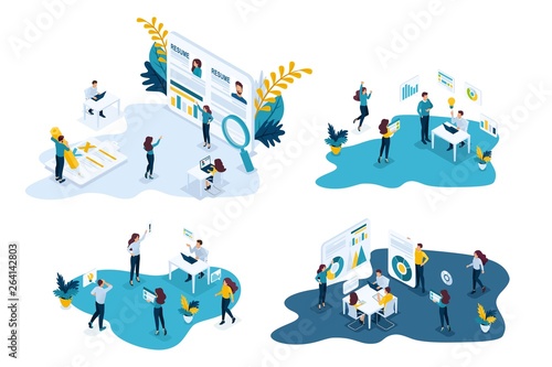 Isometric Business Concepts Recruiting
