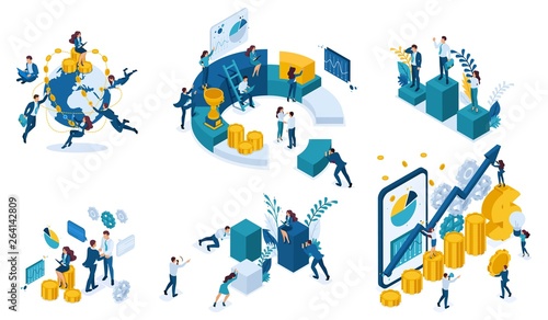 Isometric Business Concept Planning, Data Analysis