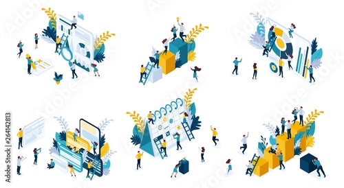 Isometric Business Concept Planning, Data Analysis