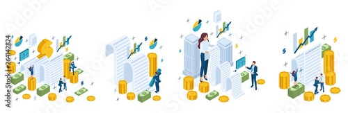 Isometric Concept Agreement, Contract, Mortgage