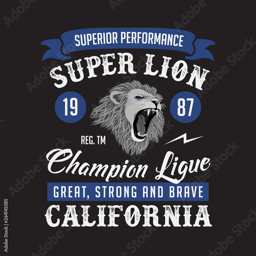 Super Lion Champion league Club. good for your t shirt event.