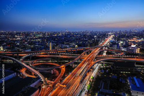 東大阪ジャンクションの夜景 © funny face