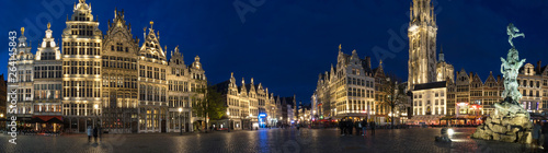 old town antwerp belgium in the evening high definition panorama