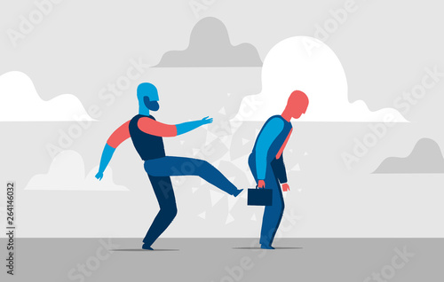 Kick off sales man